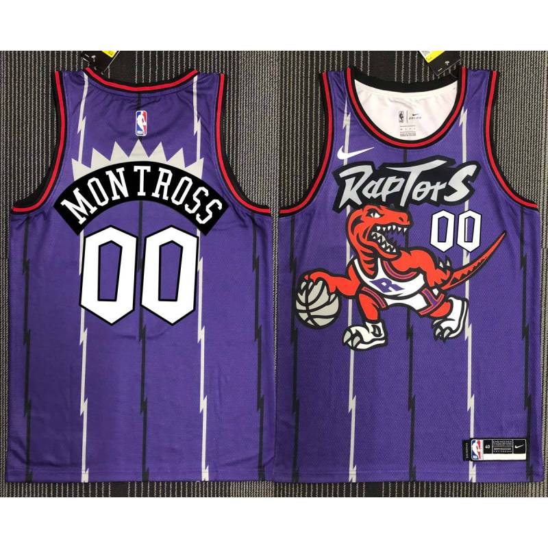Eric Montross Toronto Raptors 1995-1999 Throwback Purple Jersey