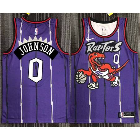 James Johnson Toronto Raptors 1995-1999 Throwback Purple Jersey