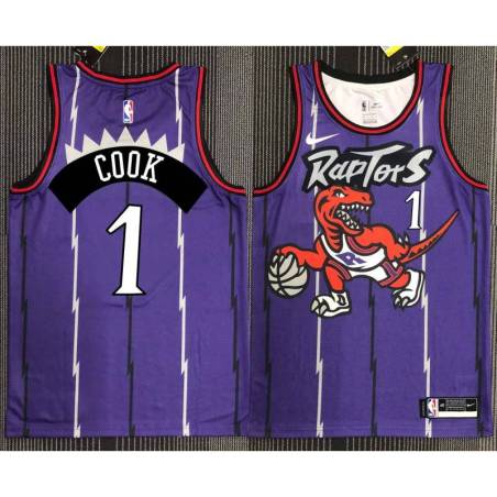 Chris Jefferies Toronto Raptors 1995-1999 Throwback Purple Jersey