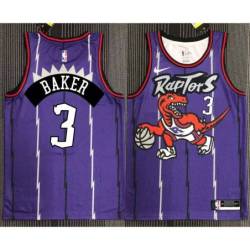 Sundiata Gaines Toronto Raptors 1995-1999 Throwback Purple Jersey