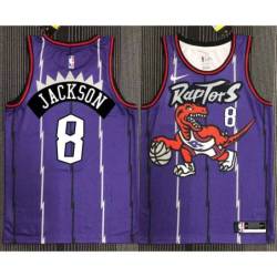 Stanley Johnson Toronto Raptors 1995-1999 Throwback Purple Jersey