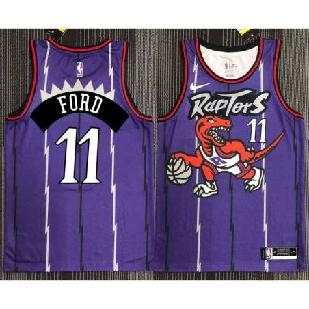 Malachi Flynn Toronto Raptors 1995-1999 Throwback Purple Jersey