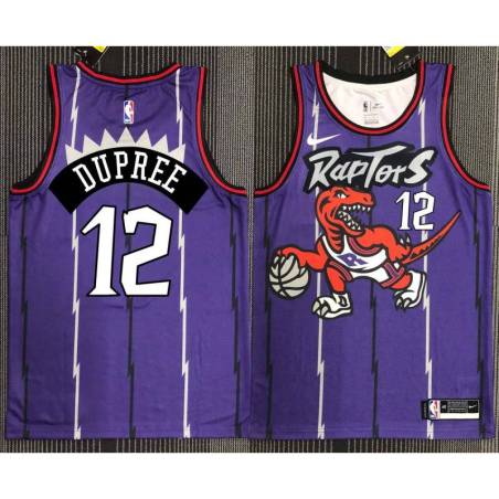 Maceo Baston Toronto Raptors 1995-1999 Throwback Purple Jersey