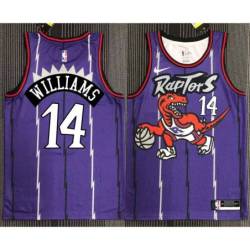 T.J. Ford Toronto Raptors 1995-1999 Throwback Purple Jersey