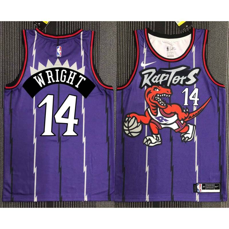 John Thomas Toronto Raptors 1995-1999 Throwback Purple Jersey