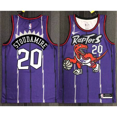 Patrick O'Bryant Toronto Raptors 1995-1999 Throwback Purple Jersey