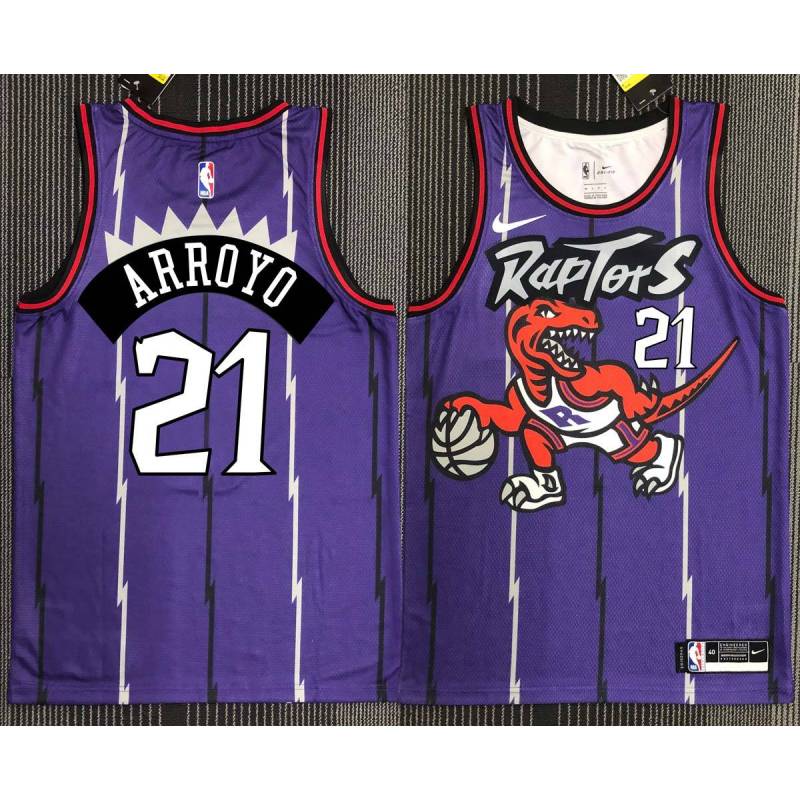 Mengke Bateer Toronto Raptors 1995-1999 Throwback Purple Jersey