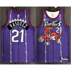 Svi Mykhailiuk Toronto Raptors 1995-1999 Throwback Purple Jersey