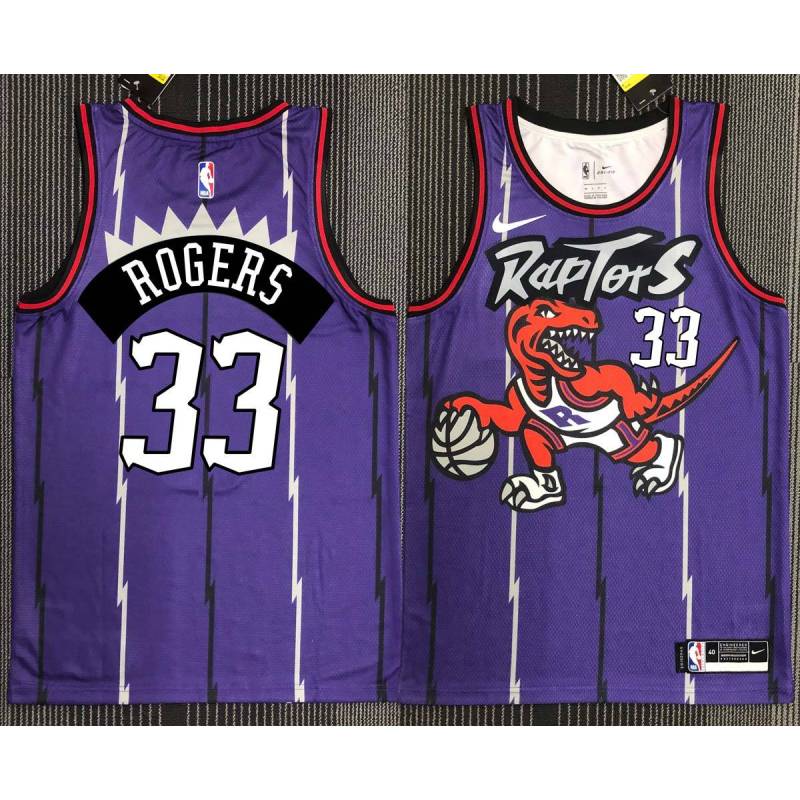 Thaddeus Young Toronto Raptors 1995-1999 Throwback Purple Jersey