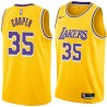 Gold Joe Cooper Twill Basketball Jersey -Lakers #35 Cooper Twill Jerseys, FREE SHIPPING