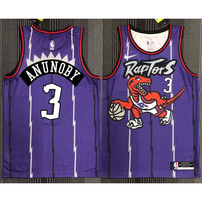 Reggie Slater Toronto Raptors 1995-1999 Throwback Purple Jersey