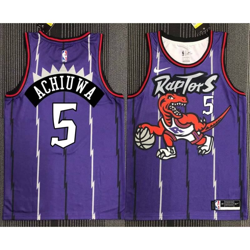 Ed Stokes Toronto Raptors 1995-1999 Throwback Purple Jersey