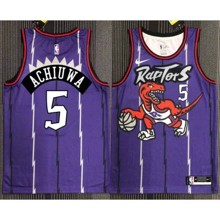 Ed Stokes Toronto Raptors 1995-1999 Throwback Purple Jersey