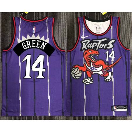 Martin Lewis Toronto Raptors 1995-1999 Throwback Purple Jersey