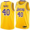 Gold Bill McGill Twill Basketball Jersey -Lakers #40 McGill Twill Jerseys, FREE SHIPPING