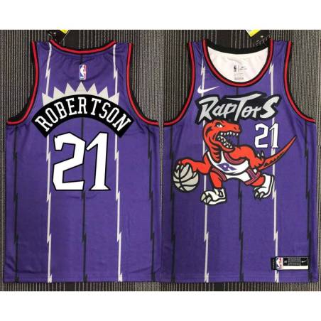 Solomon Alabi Toronto Raptors 1995-1999 Throwback Purple Jersey