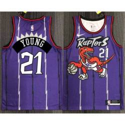 Tremont Waters Toronto Raptors 1995-1999 Throwback Purple Jersey