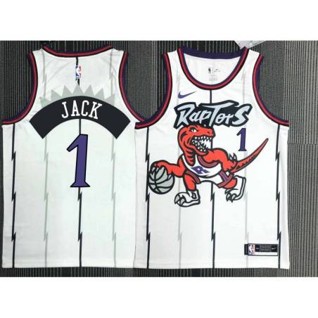 Primož Brezec Toronto Raptors 1995-1999 Throwback White Jersey