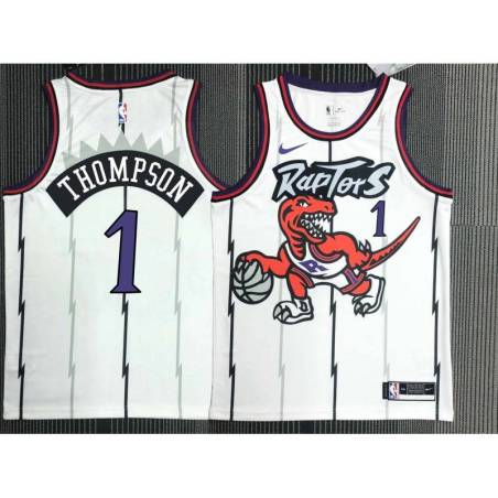 Justin Dentmon Toronto Raptors 1995-1999 Throwback White Jersey