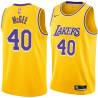 Gold Mike McGee Twill Basketball Jersey -Lakers #40 McGee Twill Jerseys, FREE SHIPPING