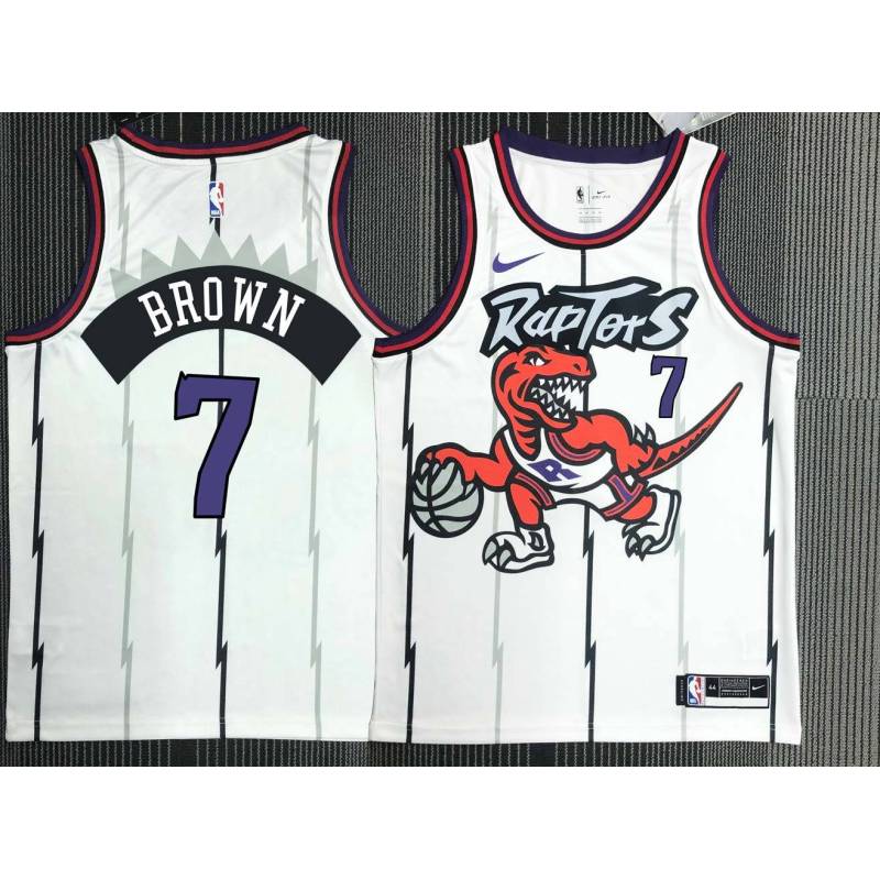 Jerryd Bayless Toronto Raptors 1995-1999 Throwback White Jersey