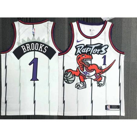 Aaron Gray Toronto Raptors 1995-1999 Throwback White Jersey