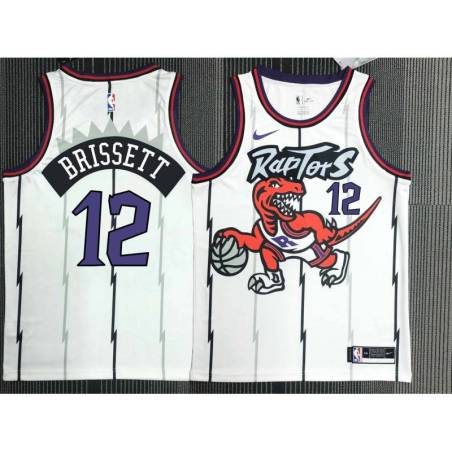 Jakob Poeltl Toronto Raptors 1995-1999 Throwback White Jersey