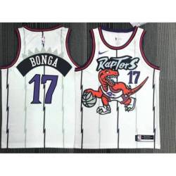 Pops Mensah-Bonsu Toronto Raptors 1995-1999 Throwback White Jersey