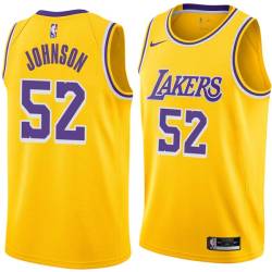 Ron Johnson Twill Basketball Jersey -Lakers #52 Johnson Twill Jerseys, FREE SHIPPING