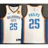 Michael Phelps OKC Thunder #25 White Jersey with LOVES Sponsor Patch