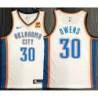 Billy Owens OKC Thunder #30 White Jersey with LOVES Sponsor Patch