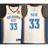 Ryan Reid OKC Thunder #33 White Jersey with LOVES Sponsor Patch