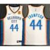 David Thompson OKC Thunder #44 White Jersey with LOVES Sponsor Patch