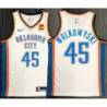 Rubén Wolkowyski OKC Thunder #45 White Jersey with LOVES Sponsor Patch