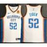 George Zídek OKC Thunder #52 White Jersey with LOVES Sponsor Patch