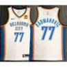 Vladimir Radmanović OKC Thunder #77 White Jersey with LOVES Sponsor Patch