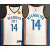 Svi Mykhailiuk OKC Thunder #14 White Jersey with LOVES Sponsor Patch