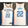 Isaiah Roby OKC Thunder #22 White Jersey with LOVES Sponsor Patch