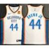 Charlie Brown Jr. OKC Thunder #44 White Jersey with LOVES Sponsor Patch
