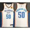 Jeremiah Robinson-Earl OKC Thunder #50 White Jersey with LOVES Sponsor Patch