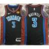 Vernon Maxwell OKC Thunder #3 Black 2022-23_City Jersey with LOVES Sponsor Patch