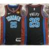 Michael Phelps OKC Thunder #25 Black 2022-23_City Jersey with LOVES Sponsor Patch