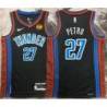 Johan Petro OKC Thunder #27 Black 2022-23_City Jersey with LOVES Sponsor Patch