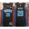 Mike Wilks OKC Thunder #29 Black 2022-23_City Jersey with LOVES Sponsor Patch