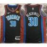 Cory Blackwell OKC Thunder #30 Black 2022-23_City Jersey with LOVES Sponsor Patch