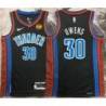 Billy Owens OKC Thunder #30 Black 2022-23_City Jersey with LOVES Sponsor Patch