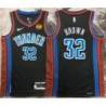 Fred Brown OKC Thunder #32 Black 2022-23_City Jersey with LOVES Sponsor Patch