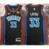 Patrick Ewing OKC Thunder #33 Black 2022-23_City Jersey with LOVES Sponsor Patch