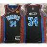 Jelani McCoy OKC Thunder #34 Black 2022-23_City Jersey with LOVES Sponsor Patch