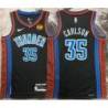 Al Carlson OKC Thunder #35 Black 2022-23_City Jersey with LOVES Sponsor Patch